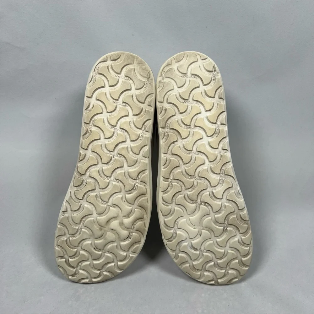 Birkenstock Sneakers Bend Low Women’s Size 10 White Leather Comfortable Shoes - Picture 8 of 12